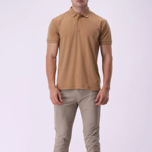 เสื้อโปโลผู้ชายขายดี ดีไซน์ใหม่ รับทำโลโก้ สีพื้น ระบายอากาศได้ดี คุณภาพสูง แขนสั้น สวมใส่สบาย - Product Image 4