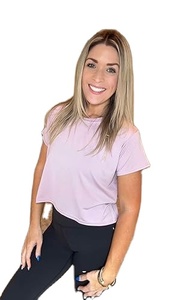 T-shirts courts à manches courtes, manches dolman, col rond, décontractés - Product Image 2