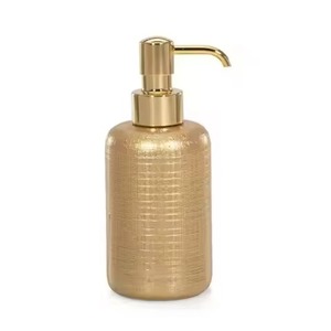 Distributeur de savon en métal au design minimaliste avec pompe finition soignée, rechargeable, pour savon liquide, décoration de salle de bain - Product Image 4