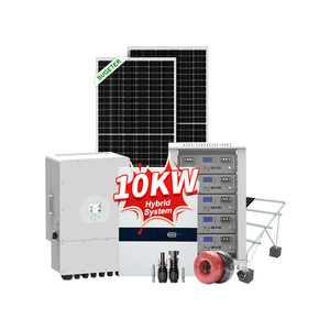 ระบบไฟฟ้าแผงโซลาร์เซลล์แบบกริด7KW 8KW 9KW 10KW เฟสเดียว - Product Image 1