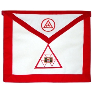 Delantal de ex sacerdote, delantal de ex maestro ilustre, delantal reversible para confraternidad, delantal ceremonial de doble cara - Product Image 3