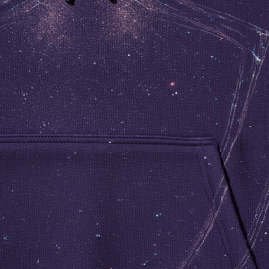 Sweat à capuche tendance unisexe en molleton avec imprimé toile d'araignée en mousse bleu, rose et noir – Vente en gros streetwear - Product Image 6
