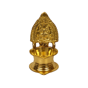Handmade Brass Deep Diya Oil <b>Lamp</b> Golden Goddess Decorative Puja Light Holder for Diwali Wedding Home Decor - Product Image 1