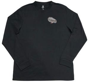 Camiseta estampada de manga larga para hombre, cómoda tela de punto de poliéster/algodón con patrón de dibujos animados - Product Image 1