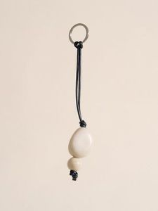 New Arrival White Black Marble Resin Keychain Gunmetal Ring Elegant Key Holder Bag Charm Stylish <b>Car</b> Keyring Accessory - Product Image 5