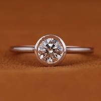 Bijoux fins, anneaux unisexes de style hip-hop en argent plaqué rhodium