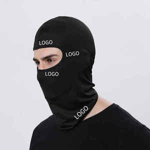 Balaclava noire, masque intégral unisexe, extérieur, 100% polyester, respirant, coupe-vent, protection solaire, adulte, 56-58 cm - Product Image 1