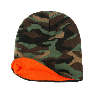Unisex Jacquard Camouflage Beanie Hat 100% Acrylic <b>Winter</b> <b>Cap</b> Casual Style 56-58CM Adult Knitted Hat - Product Image 5