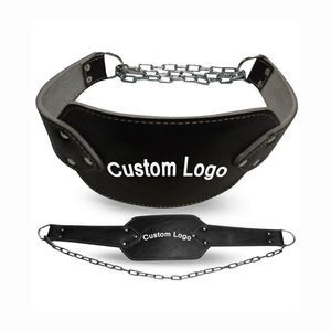 Cinturón de levantamiento de pesas de cuero de vaca con cadena de acero, cinturón de peso resistente para gimnasio, fitness y ejercicio, cinturón para dominadas y ejercicios de profundidad - Product Image 4