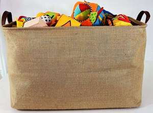 Eco Friendly Jute Laundry Bag <b>Large</b> Capacity Reusable Portable Dirty Clothes Storage Bag Drawstring Closure for Bathroom Kitchen - Product Image 6