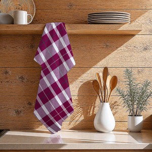 Paño de Cocina a Cuadros Teñido con Hilo 100% Algodón con Diseño Jacquard, Hermoso Color, al Mejor Precio en India - Product Image 1