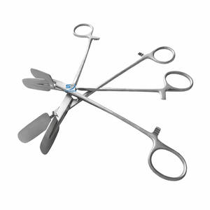 Hot Sale Sheehy Fascia Press Forceps Finger <b>Ring</b> Handle Flat Jaws ENT Surgical Instrument Stainless Steel Reusable - Product Image 1