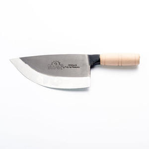 Couteau de boucher japonais JAYA MATA, manche en bois, lame en acier carbone, forgé à la main, finition haute brillance, pour droitier, 7 pouces, traditionnel, 2 mm - Product Image 5