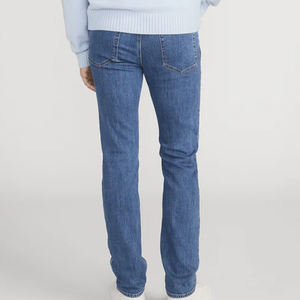 Jeans en denim extensible, tissu doux au toucher, pantalon décontracté élégant, finition délavée, tissu doux, jeans décontractés confortables pour hommes, design OEM - Product Image 6