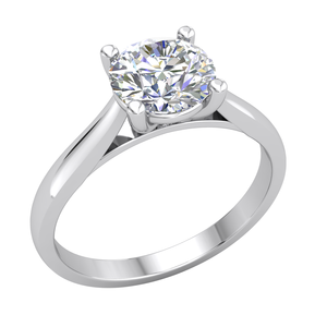 Bague en diamant cultivé en laboratoire certifié IGI pour femmes, argent 925, cadeau de fiançailles pour un usage quotidien - Product Image 1