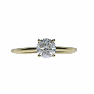 0.20 CT Lab Grown VVS2 IGI Certified <b>Diamond</b> Engagement <b>Ring</b> in 18K Gold | Trendy Minimalist Bridal Jewelry - Product Image 1