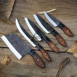High Grade High Quality Handmade 67-Layer Damascus Steel Chef <b>Knives</b> <b>Set</b> Wood Handles Custom Made Right-Handed Multi-Purpose - Product Image 5