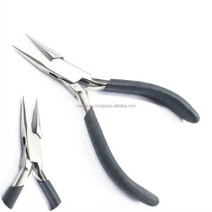 Pince à bec effilé mini de haute qualité, en acier inoxydable premium, outil de fabrication de bijoux, option logo personnalisé, DIY, garantie 1 an - Product Image 5