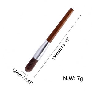 Barista Coffee Tool Wood Handle Cleaner Manual Coffee Grinder Brush for Espresso <b>Machine</b> Grounds Cleaner - Product Image 1