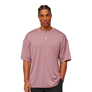 Camiseta Deportiva Extra Grande para Hombre, Transpirable, de Alto Rendimiento, Holgada, para Entrenamiento, Color Rosa Claro - Product Image 2
