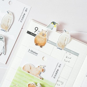 Fantásticas etiquetas autoadhesivas de pingüino de zoología, etiquetas adhesivas troqueladas para notas, notas de trabajo de oficina grabables directas de fábrica - Product Image 3