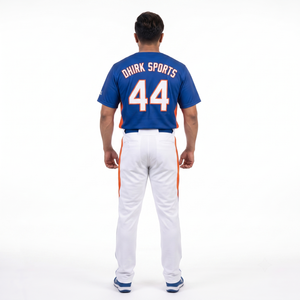 Maillot de baseball personnalisé entièrement sublimé, uniforme OEM pour équipes scolaires et ligues amateur, en polyester avec logo brodé - Product Image 2