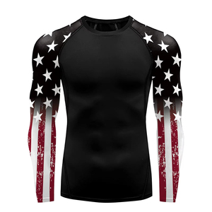 Maillot de compression à manches longues pour homme avec logo personnalisé, séchage rapide, en spandex, pour MMA, BJJ, entraînement en salle de sport, fournisseur en gros, fitness - Product Image 5