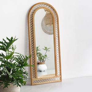 Black <b>Arched</b> <b>Mirror</b> Floor Natural <b>Full</b> <b>Length</b> <b>Mirrors</b> - Product Image 6