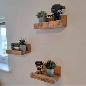 Estante Cuadrado de Madera Art Deco, Pequeño, Resistente y Pulido, de 10 mm de Grosor, para Colgar en la Pared, Decoración del Hogar, Sala de Estar, Dormitorio - Product Image 6