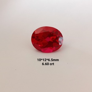 Classy And Trendy Lab Created Oval Cut <b>Red</b> Ruby Loose Gemstones Igi Certified Stones For Fine Jewellery Making Usage - Product Image 3