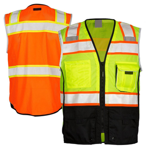 Gilet haute visibilité, vêtements de travail, veste réfléchissante, logo personnalisé, hommes femmes, gilet de sécurité haute visibilité, respirant avec poches - Product Image 3