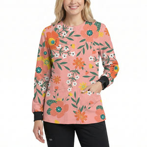 Chaquetas Médicas Personalizadas al por Mayor con Estampado Propio, Chaqueta de Trabajo Médica de Manga Larga, Chaquetas de Trabajo para Spa, Salón de Belleza, Hospital - Product Image 3