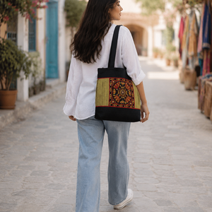 Bolsa de Mano de Lona de Algodón Personalizada para Compras |   Bolsa de Transporte Reutilizable Ecológica de Algodón Orgánico, Venta al por Mayor, Exportación a India, a Granel - Product Image 2