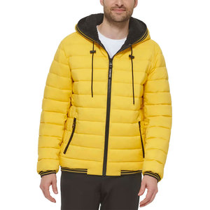 Chaqueta Acolchada de Alta Calidad con Relleno de Plumón, Cierre de Cremallera con Capucha, Impermeable, Informal, para Invierno - Product Image 4