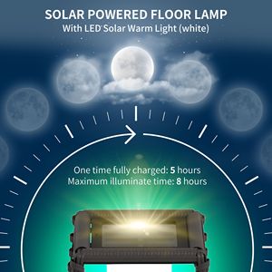 Lanterna da Giardino LED con Accensione/Spegnimento Automatico, Lampada da Terra in Rattan Grigio, Luce Bianca Calda Solare IP65 Certificata ROHS per Sentieri - Product Image 5