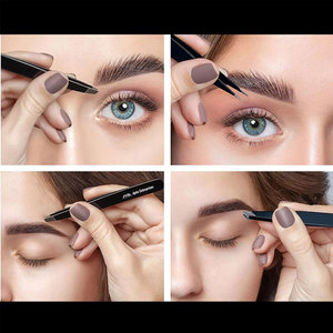 <b>Hair</b> <b>Removal</b> Kit Pointed Tweezers Precision Scissors Stainless Steel Eco-Friendly <b>Eyebrow</b> Tweezers Set for Women Ingrown Facial - Product Image 5