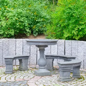 Sillas de Comedor de Exterior Contemporáneas de Mármol Tallado a Mano de Lujo para Jardín, Patio, Villa, Lago, Hotel y Restaurante - Product Image 1