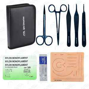 Complete <b>Suture</b> Practice Training <b>Kit</b> Customized Surgical Instruments Reusable Surgical <b>Suture</b> <b>Kit</b> Surgical Medic Instruments - Product Image 1