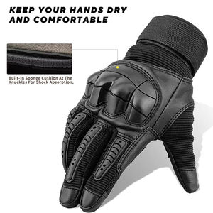 ถุงมือยุทธวิธีสำหรับผู้ใหญ่คุณภาพสูงปี 2026 ป้องกันการลื่นไถล ผลิตตามสั่ง ทำจากหนังแท้จากปากีสถาน - Product Image 2