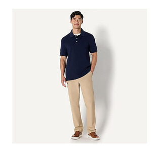Chemise Classique Unie Bleu Marine pour Homme – Haut Décontracté en Coton Doux et Respirant à Manches Courtes – Tenue d'Été Élégante et Intelligente - Product Image 5