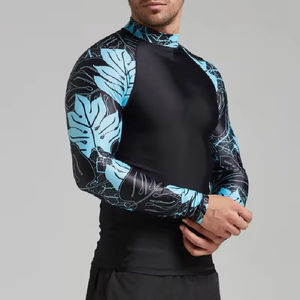 Maillot de surf Rash Vest, vêtement de protection solaire, chemises de compression pour hommes, Rash guard pour hommes - Product Image 2