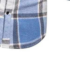 Chemise à carreaux boutonnée pour homme en coton brossé doux, chemise décontractée pour l'extérieur, fabricant OEM pour l'exportation - Product Image 2