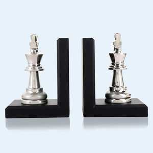 ที่วางหนังสือรูปเครื่องบินวินเทจคู่ ฐานไม้ ดีไซน์เครื่องบินสองปีก สไตล์ศิลปะ สำหรับบ้านและห้องสมุด - Product Image 4