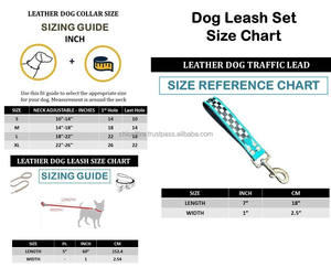 Nouvelle arrivée motif damier laisse et collier de chien en cuir usiné à la main ensembles de plomb de trafic adaptés aux chiens de petite et moyenne taille - Product Image 2