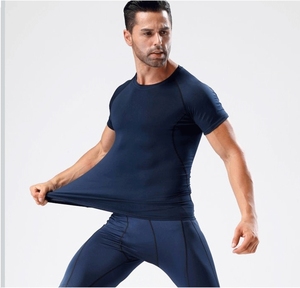 T-shirt à manches longues col rond personnalisé en gros, respirant, pour entraînement sportif, avec logo personnalisé, séchage rapide, 100 % coton - Product Image 3