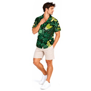Chemise de luxe pour homme, imprimé sublimation coloré, légère, décontractée, boutonnée, pour les vacances à la plage - Product Image 5