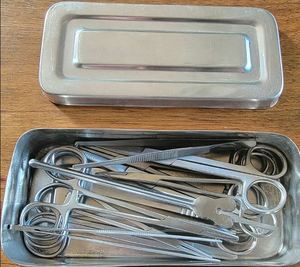 Surgical Instruments Forceps Set 13 Pieces Basic Surgical Forceps Scissors Needle Holder Kit Stainless Steel Manual Box - Product Image 3