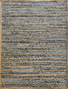 Direct Factory Top Selling Modern Style High Quality Hand <b>Woven</b> <b>Flat</b> Weave Cotton Denim Braided Jute Non-Slip Stripes Area <b>Rug</b> - Product Image 5