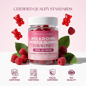 OEM Myo Inositol & D-Chiro Inositol Gummies 40:1 Ratio Dietary <b>Supplement</b> Private Label Manufacturer - Product Image 2
