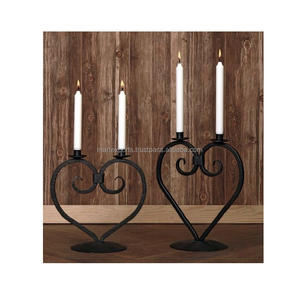 Support de bougie en métal moderne de luxe fait main et écologique pour salon, table à manger, décoration intérieure, Saint-Valentin - Product Image 1